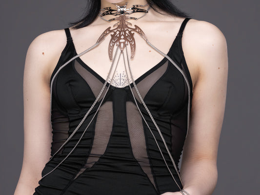 Body Chain Breast Necklace LUNARIS