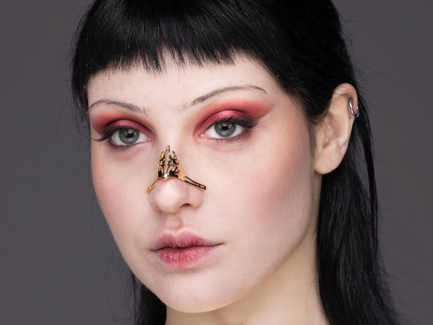 Subtle Futuristic Nose Bridge Jewel NOCTRIS