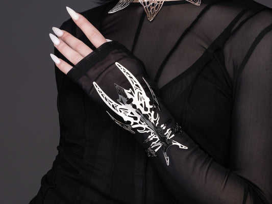 Bold Neo Gothic Cuff Bracelet ECLIPTICA