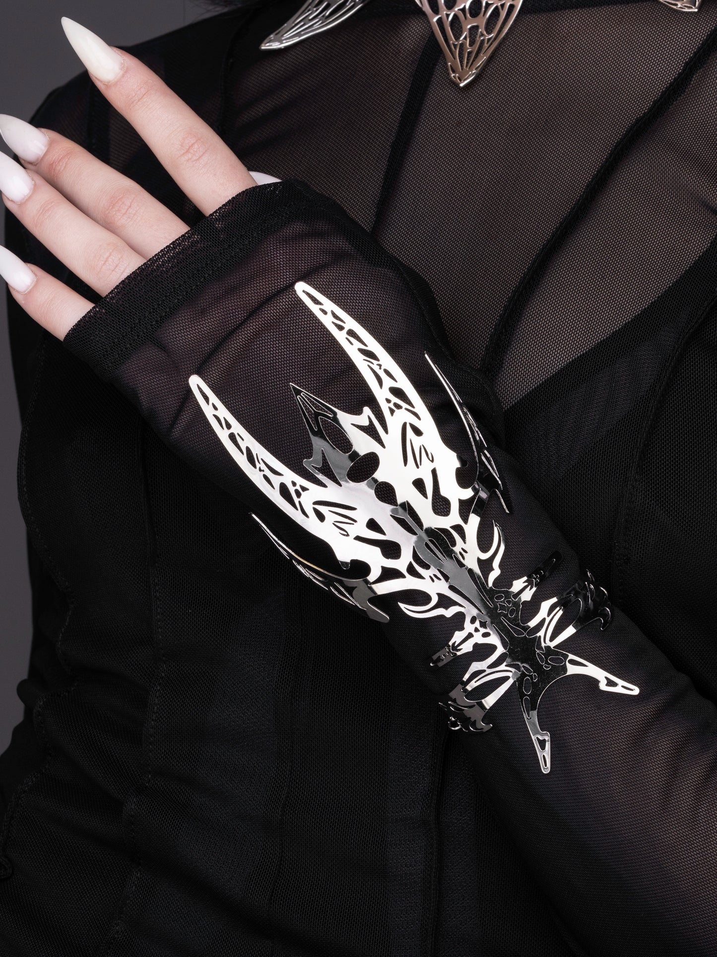 Bold Neo Gothic Cuff Bracelet ECLIPTICA