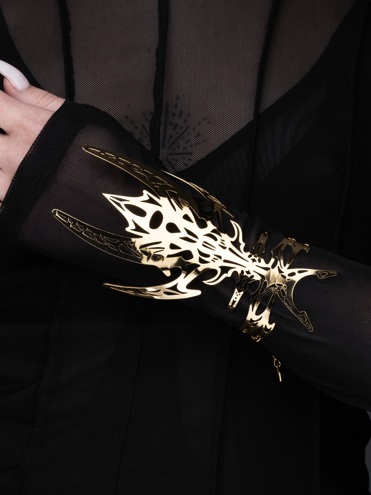 Bold Neo Gothic Cuff Bracelet ECLIPTICA